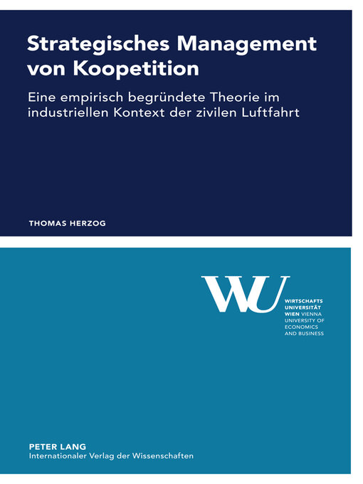Title details for Strategisches Management von Koopetition by Thomas Herzog - Available